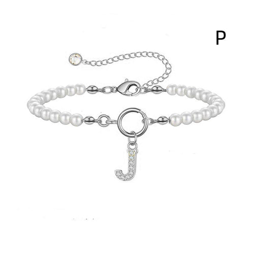 2024 New Fashion Toggle Clasp Initial Bracelet Women A-Z Letter
