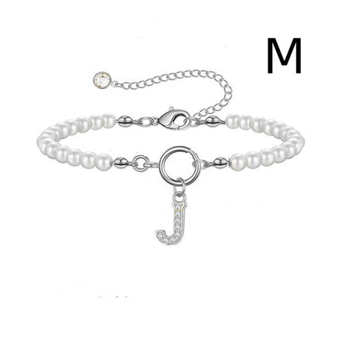 2024 New Fashion Toggle Clasp Initial Bracelet Women A-Z Letter