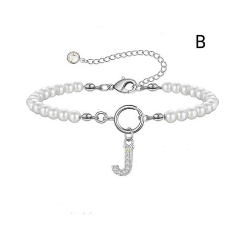 2024 New Fashion Toggle Clasp Initial Bracelet Women A-Z Letter