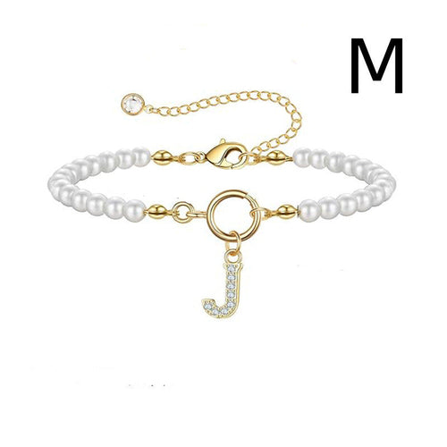 2024 New Fashion Toggle Clasp Initial Bracelet Women A-Z Letter