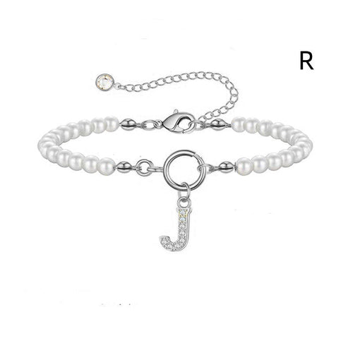 2024 New Fashion Toggle Clasp Initial Bracelet Women A-Z Letter