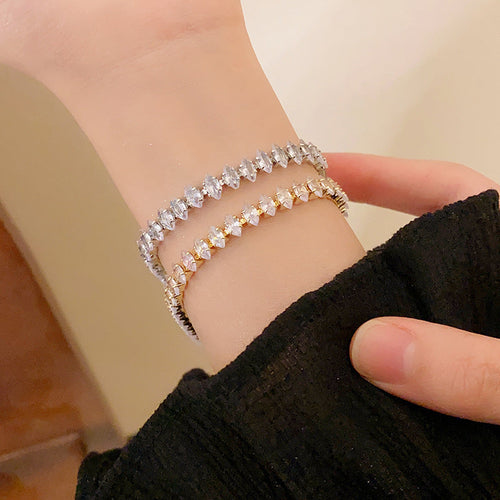 Fashion Jewelry Zircon Geometric Square Bracelet South Korea Fashion