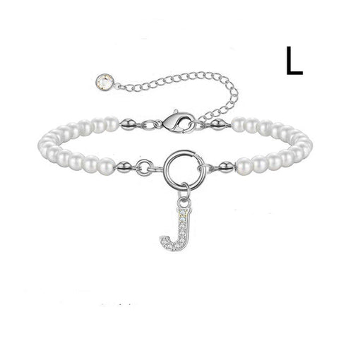 2024 New Fashion Toggle Clasp Initial Bracelet Women A-Z Letter