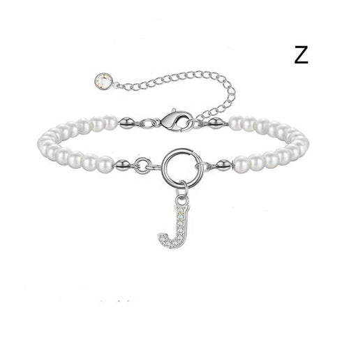2024 New Fashion Toggle Clasp Initial Bracelet Women A-Z Letter