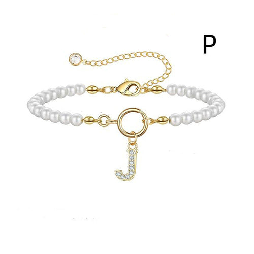 2024 New Fashion Toggle Clasp Initial Bracelet Women A-Z Letter