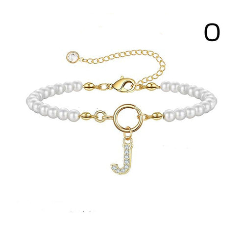 2024 New Fashion Toggle Clasp Initial Bracelet Women A-Z Letter