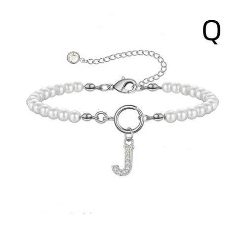 2024 New Fashion Toggle Clasp Initial Bracelet Women A-Z Letter