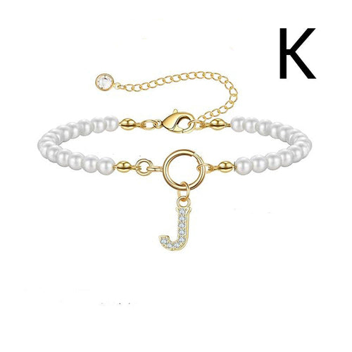 2024 New Fashion Toggle Clasp Initial Bracelet Women A-Z Letter
