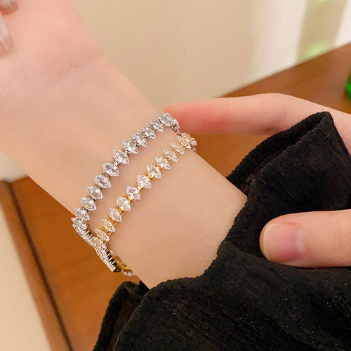Fashion Jewelry Zircon Geometric Square Bracelet South Korea Fashion