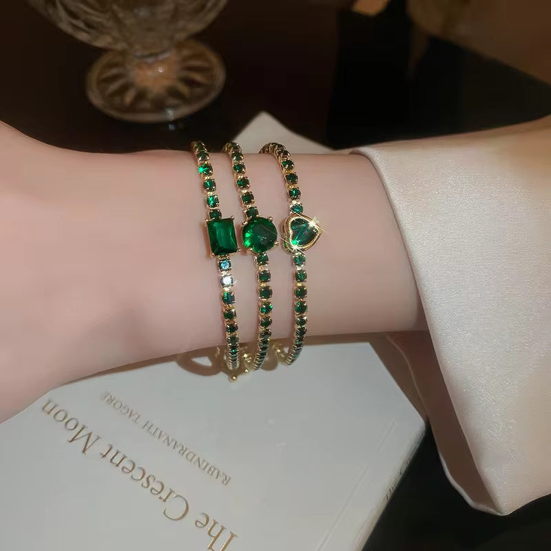 Fashion Jewelry Zircon Geometric Square Bracelet South Korea Fashion