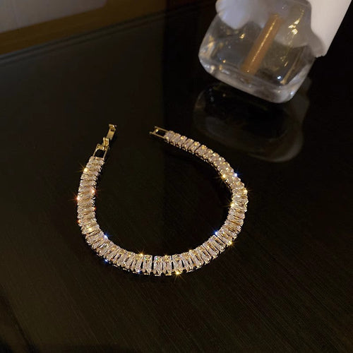 Fashion Jewelry Zircon Geometric Square Bracelet South Korea Fashion