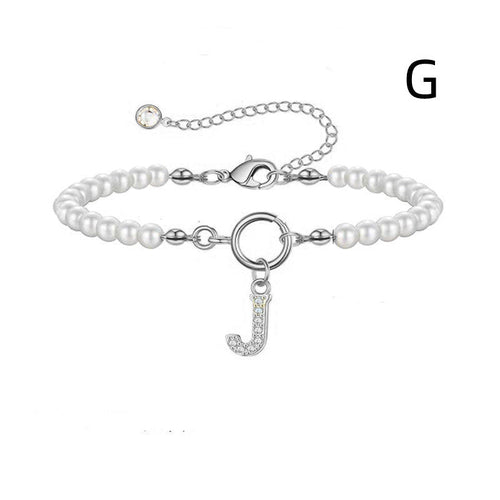 2024 New Fashion Toggle Clasp Initial Bracelet Women A-Z Letter