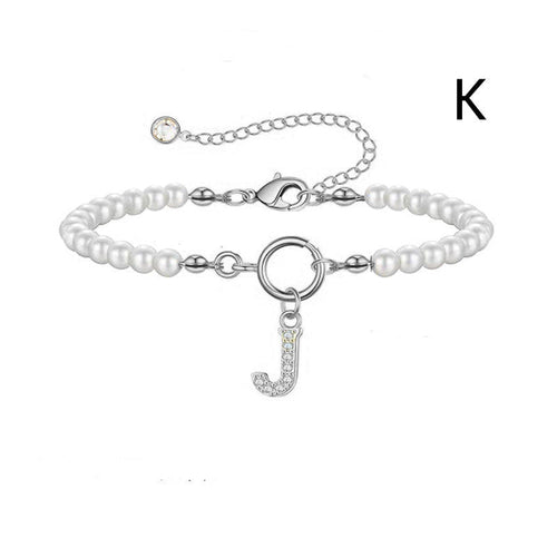 2024 New Fashion Toggle Clasp Initial Bracelet Women A-Z Letter