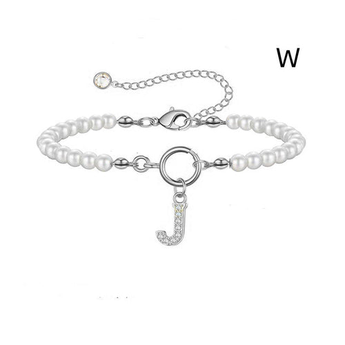 2024 New Fashion Toggle Clasp Initial Bracelet Women A-Z Letter