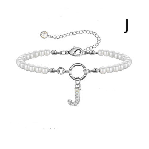 2024 New Fashion Toggle Clasp Initial Bracelet Women A-Z Letter