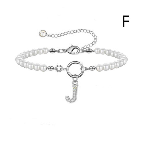 2024 New Fashion Toggle Clasp Initial Bracelet Women A-Z Letter