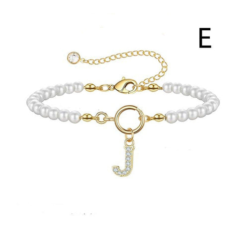 2024 New Fashion Toggle Clasp Initial Bracelet Women A-Z Letter