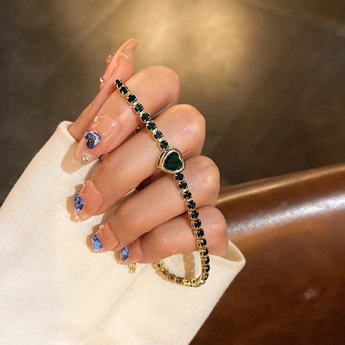 Fashion Jewelry Zircon Geometric Square Bracelet South Korea Fashion