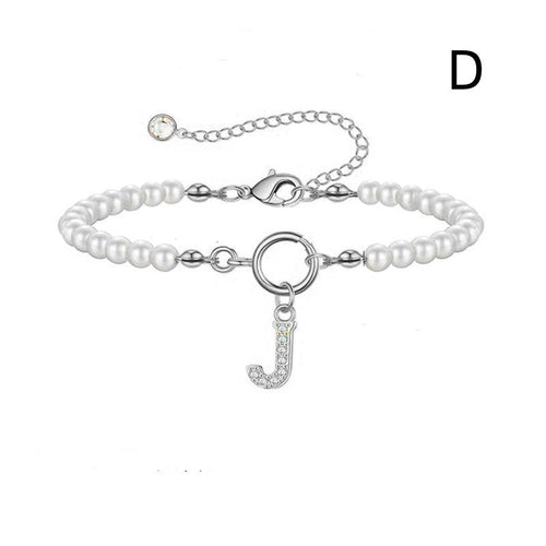 2024 New Fashion Toggle Clasp Initial Bracelet Women A-Z Letter