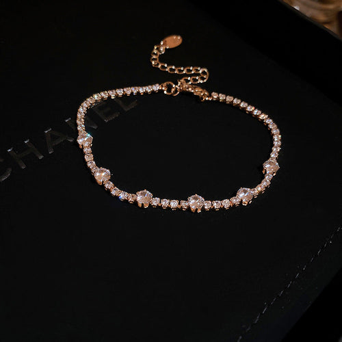 Fashion Jewelry Zircon Geometric Square Bracelet South Korea Fashion