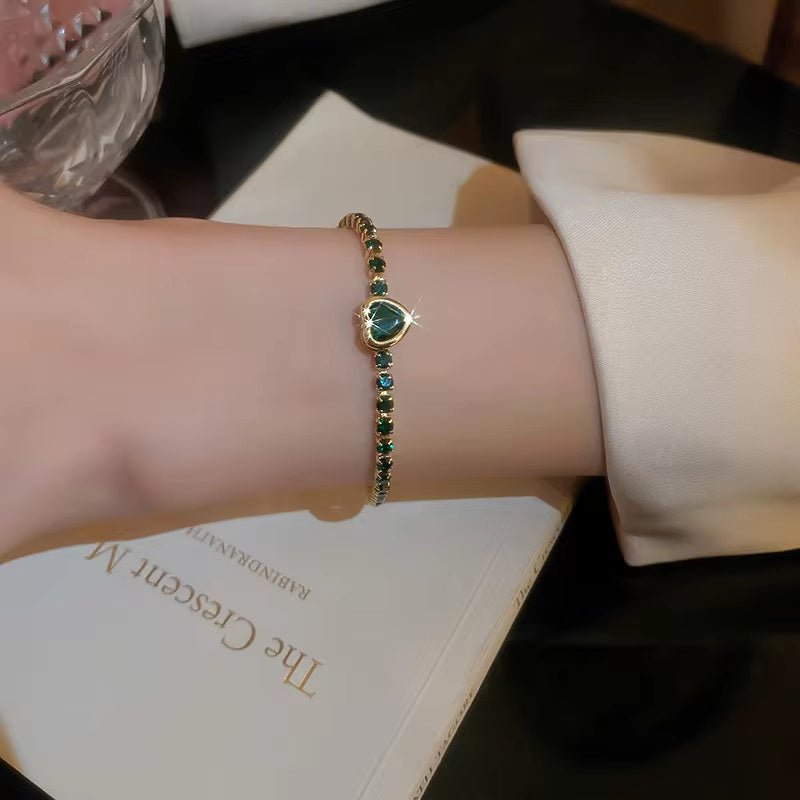 Fashion Jewelry Zircon Geometric Square Bracelet South Korea Fashion