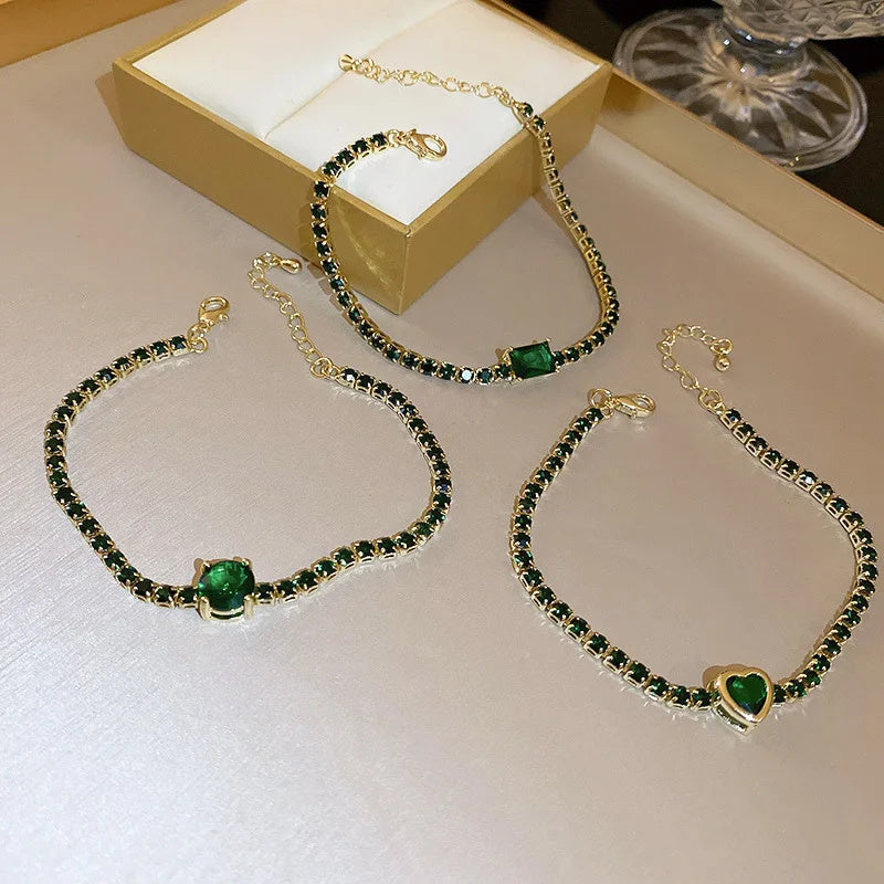 Fashion Jewelry Zircon Geometric Square Bracelet South Korea Fashion