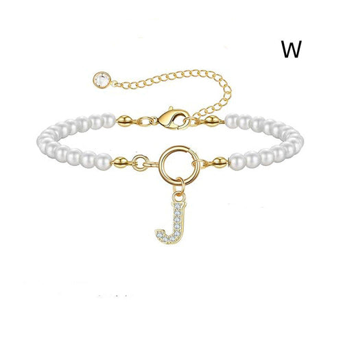 2024 New Fashion Toggle Clasp Initial Bracelet Women A-Z Letter