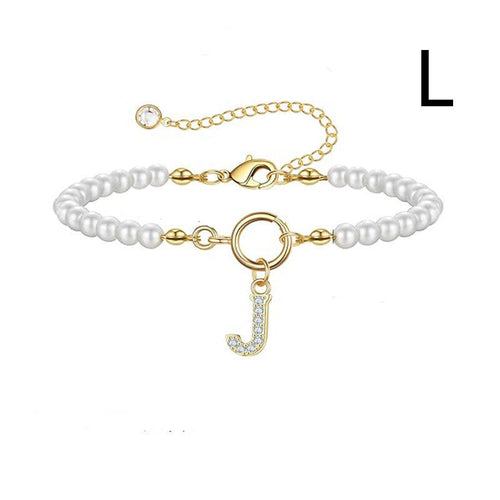 2024 New Fashion Toggle Clasp Initial Bracelet Women A-Z Letter