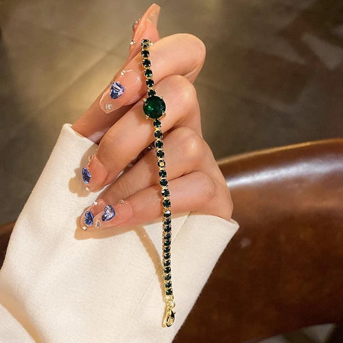 Fashion Jewelry Zircon Geometric Square Bracelet South Korea Fashion
