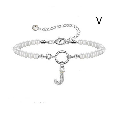 2024 New Fashion Toggle Clasp Initial Bracelet Women A-Z Letter