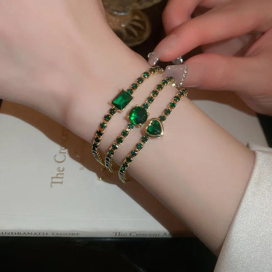 Fashion Jewelry Zircon Geometric Square Bracelet South Korea Fashion