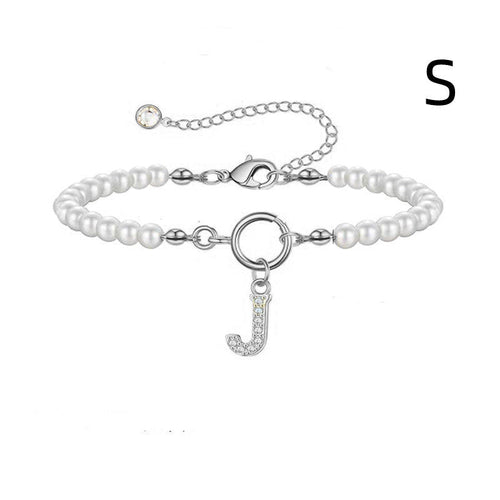 2024 New Fashion Toggle Clasp Initial Bracelet Women A-Z Letter
