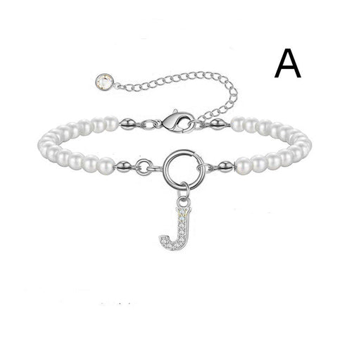 2024 New Fashion Toggle Clasp Initial Bracelet Women A-Z Letter