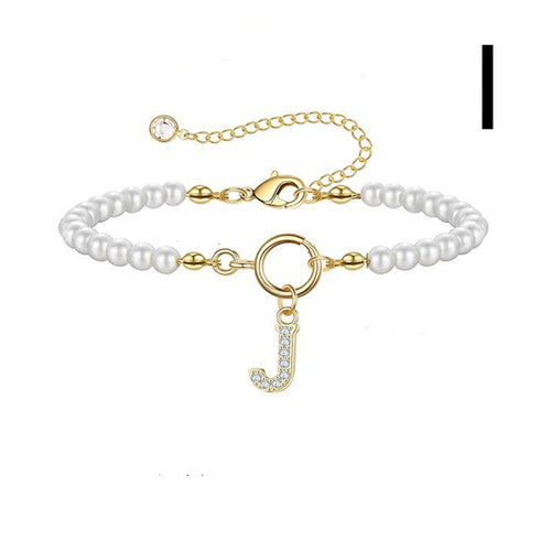 2024 New Fashion Toggle Clasp Initial Bracelet Women A-Z Letter